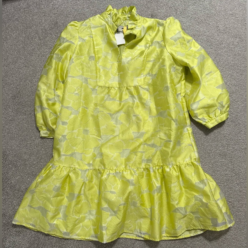 Tuckernuck Yellow Textured Dress